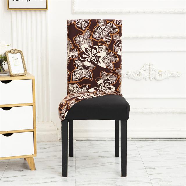 Geometry Chair Cover Flexible Stretch Spandex Chair Cover For Dining Room Restaurant Weddings Banquet Hotel Elastic Chair Cover for Home
