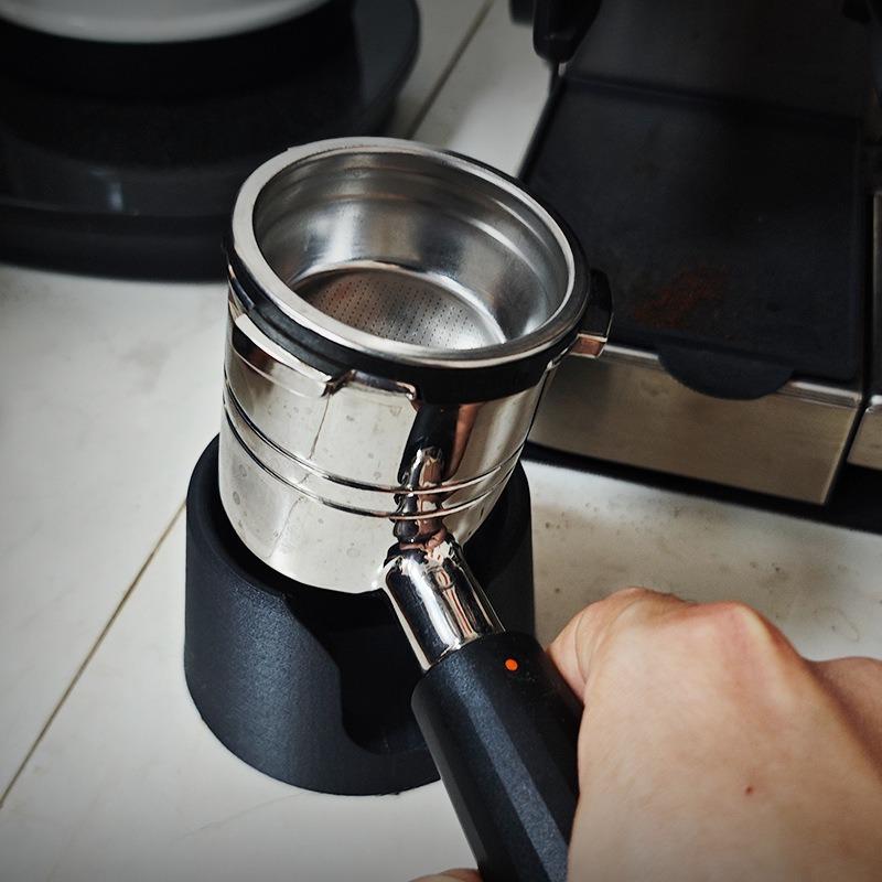 Coffee Portafilter Holder for NINJA Luxe ES601 655 701 Portable Espresso Tamping Station with Anti-slip Base Coffee Accessories