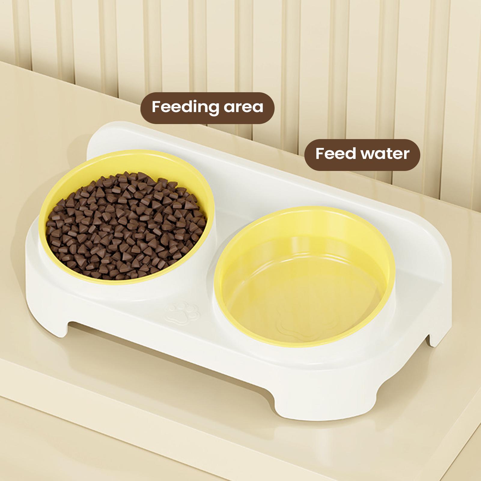 Raised Cat Bowl Spill Proof Non-Slip Pet Feeding Station Dog Food Bowls Elevated Cat Dish For Feeding Kitten Puppy Small Medium China Mainland