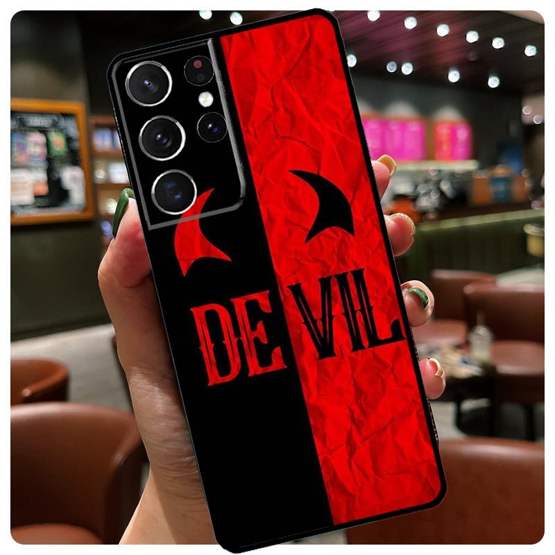 Devil Bad Boy Anime Phone Case For Samsung Galaxy S23 Ultra S21 S22 S24 S25 Ultra S9 S10 Plus S24 S25 FE Cover