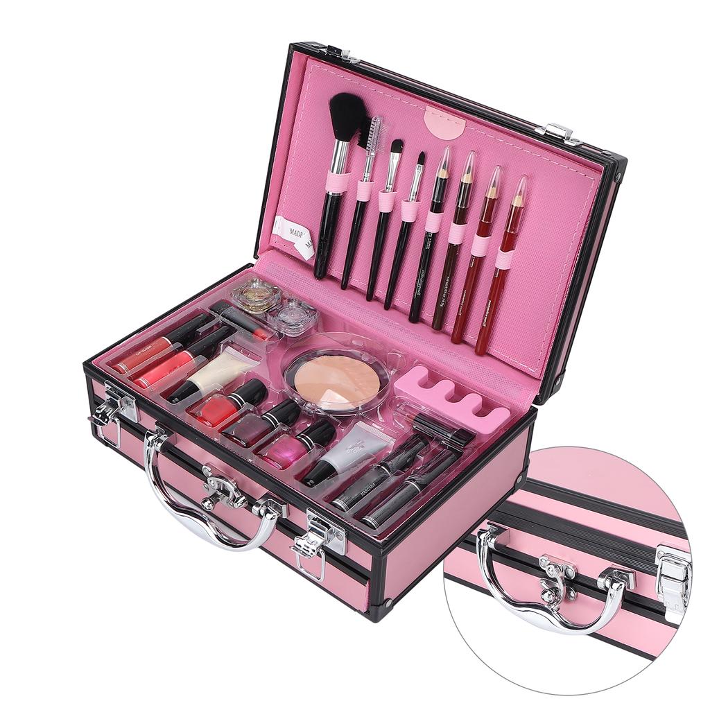 Makeup Nail Art Gift Set Eyeshadow Eyeliner Facial Makeup Essential Starter Kit for Beginners for Professionals