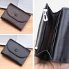 New PU Leather Small For Women Wallet Luxury Envelope Card Holder Brand Designer Multipurpose Zip Coin Cowhide Short Purse 2025