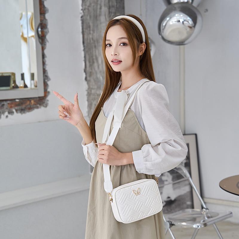 Casual Fashion Quilted Embroidered Commuter Messenger Bag Small Ladies Shoulder Bag Bag