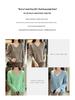 Women's 100% Wool Argyle V-Neck Sweater - Slimming, Versatile Twist Pattern Knitwear for Autumn/Winter