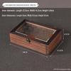 Jewelry Organizer with Wooden Base & Glass Lid - Dustproof Display for Earrings, Bracelets & Ornaments