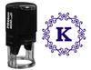Printtoo Self Inking Office Stationary Octagon Celtic Swirl Frame Alphabet K Monogram R-40 Rubber
