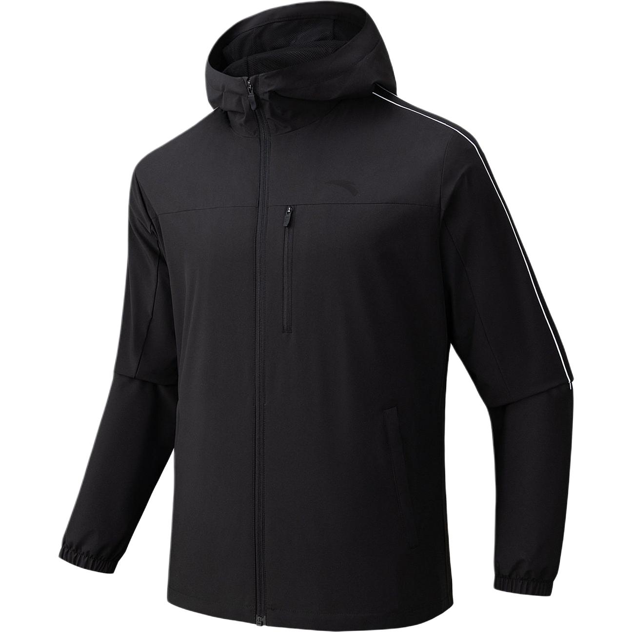 Anta Versatile Solid Color Zip-Up Hooded Jacket Men Jackets 152617624-2 2XL