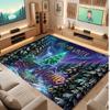 Winter Theme Soft Crystal Velvet Rug Custom Name & Text Print Non Slip Floor Rug for Bedroom Living Room