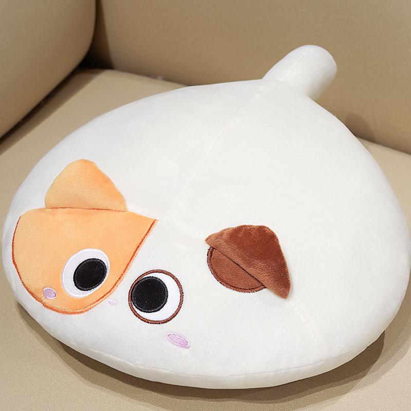 Internet Celebrity Cat Plush Non-Slip Seat Cushion - Soft Biscuit Design for Home & Office Chair