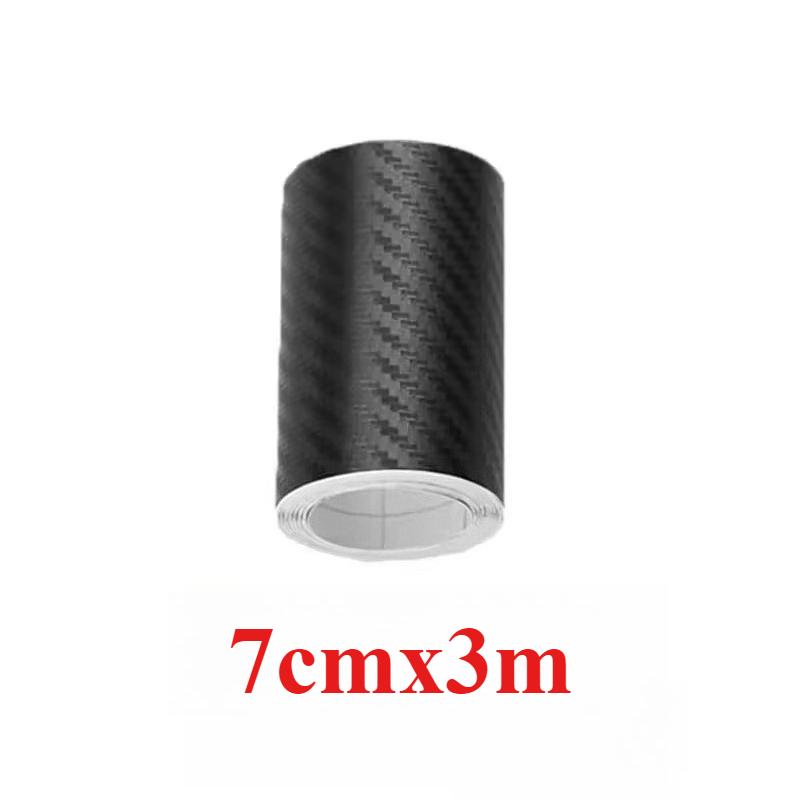 3D Carbon Fiber Sticker Car Door Sill Protector Film Auto Door Sill Edge Side Mirror Anti Scratch Tape Waterproof Accessories
