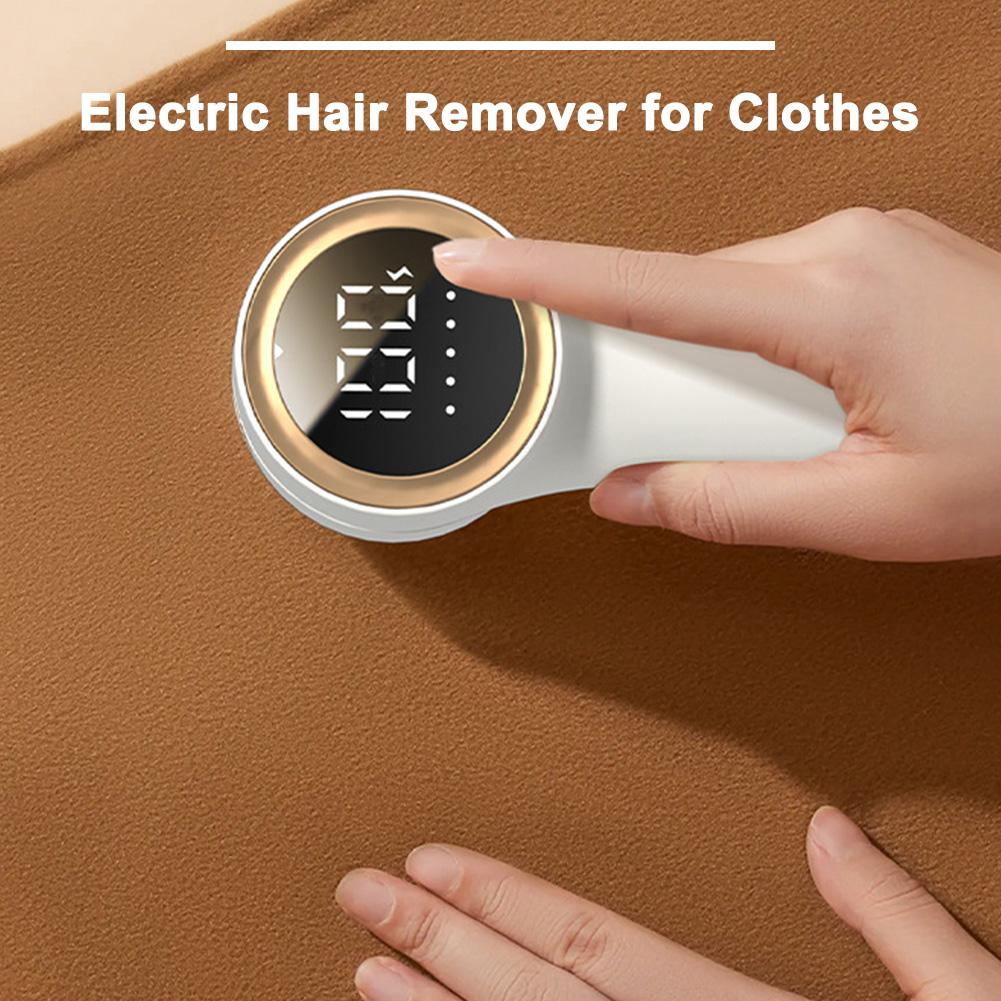 Lint Remover for Clothes USB Rechargeable Fabric Shaver with 6 Replacement Blades Lint Remover 5-Speed for Clothes Sweater Sofa