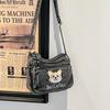 Borsa a tracolla borsa a spalla in denim lavato vintage