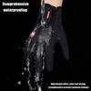 Autumn And Winter Outdoor Cycling Gloves Mountaineering Fitness Sports Waterproof Windproof Long Finger Plus Velvet Warm Gloves