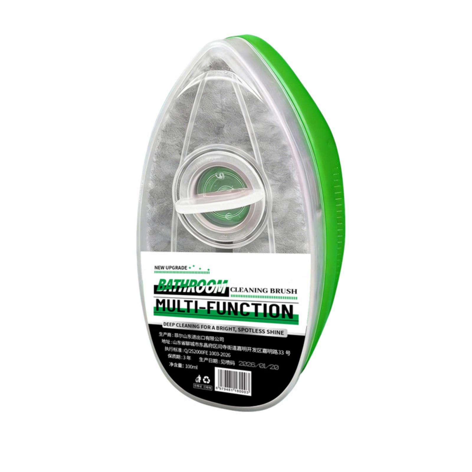 MultiFunction Bathroom Cleaning Brush Ergonomic Handle Deep Scrubbing Bristles for Tile Glass and Surface Cleaning