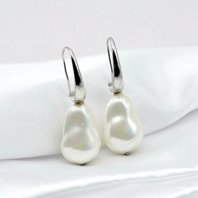 

Женские серьги, белые серьги в стиле барокко с имитацией жемчуга, кулон в стиле бохо, свадебные украшения, модный подарок