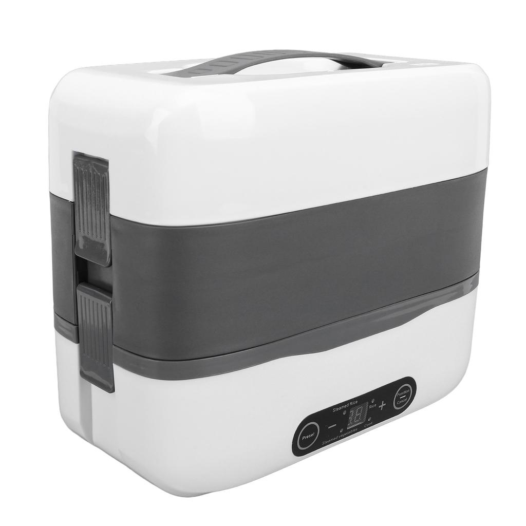Electric Lunch Box Food Heater Double Layer 4 Stainless Steel Bowls Portable Lunch Warmer Heated Lun