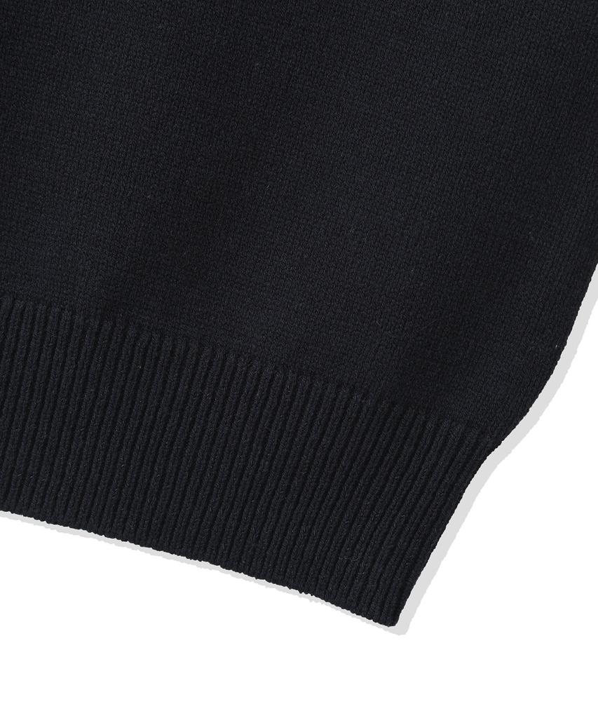 CGP (Women) Square Logo Short Sleeve Knit - Dark Navy