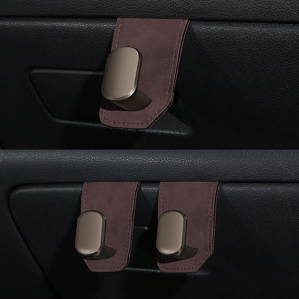 Universal Car Glove Box Hooks Passenger Purse Bag Hanger Hat Holder Interior Storage Auto Suede Accessories Hook