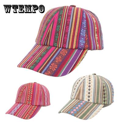 Boho-Chic Adjustable Baseball Cap for Men & Women - Sun Protection, Vintage Print, Polyester, Non-Stretch, Perfect for Outdoor Activities