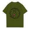 Easter - Men's Casual Baggy Bunny  Print T-shirt Round Neck Pull-over Short-sleeved Top