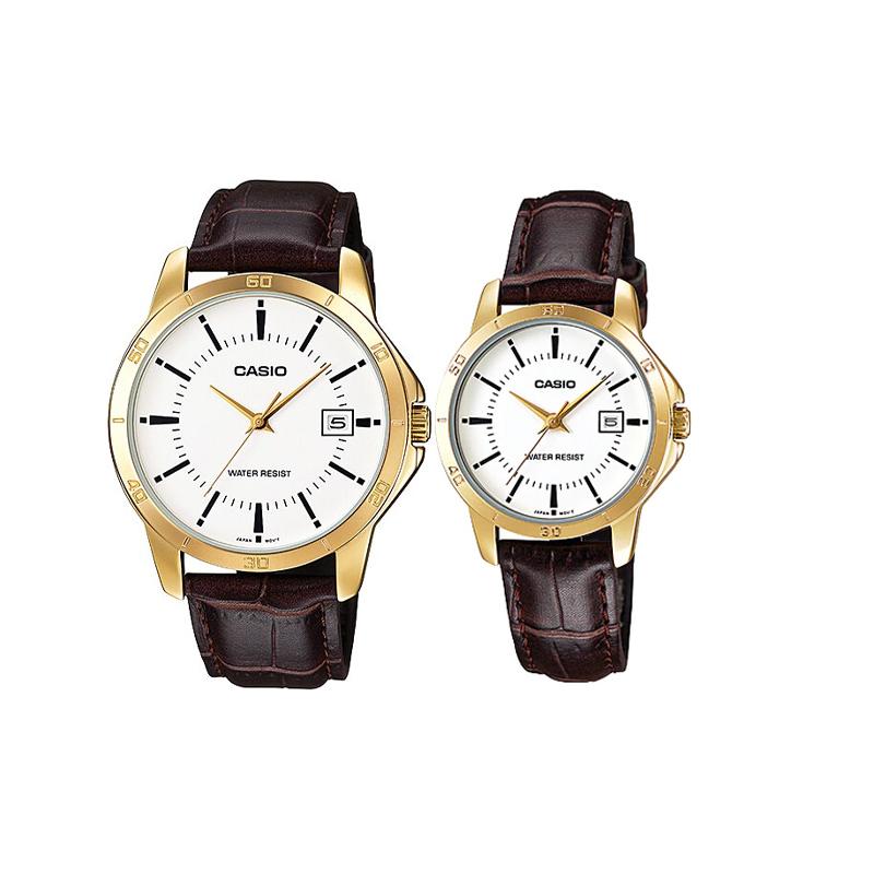 

Casio Watch Series-LTP Heart of Darkness Business Casual Big Dial Couple Quartz Movement Genuine Leather Strap Japanese MTP-V004GL-7A P-V004GL-7A белый