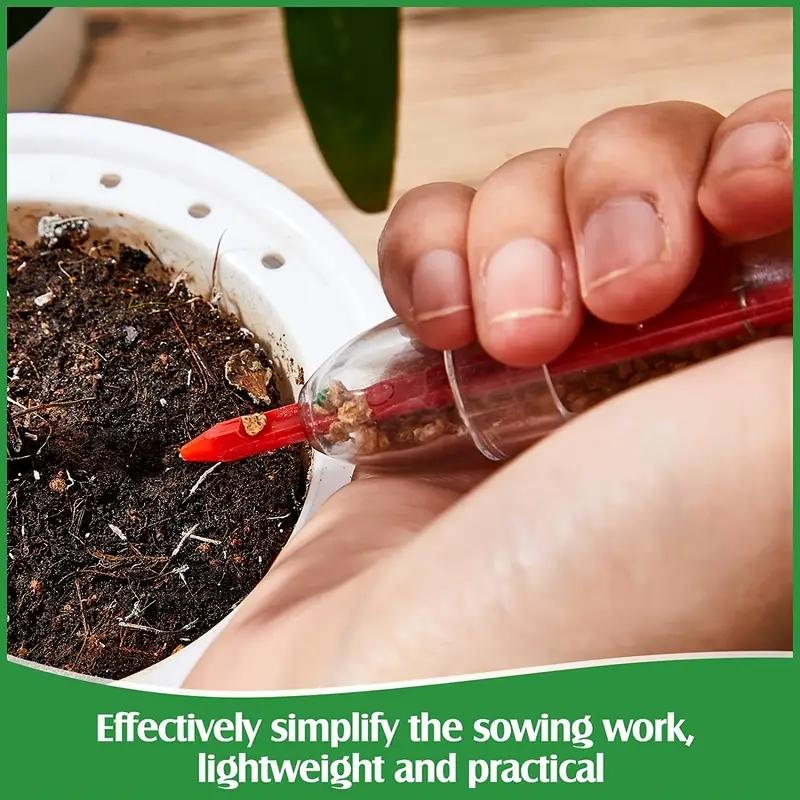 3-piece Syringe Seeder, Tray Seeder, Seedling Rapeseed Manual Seeder Accessories, Gardening Tools