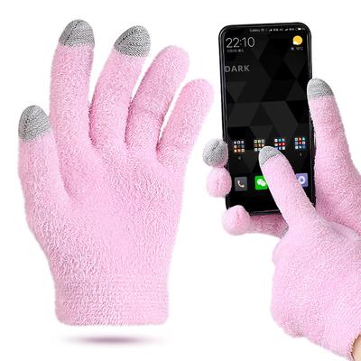 Touch Screen Gloves Women's Winter Warm Thickened Non-slip Driving Outdoor Full Finger Gloves Gel
