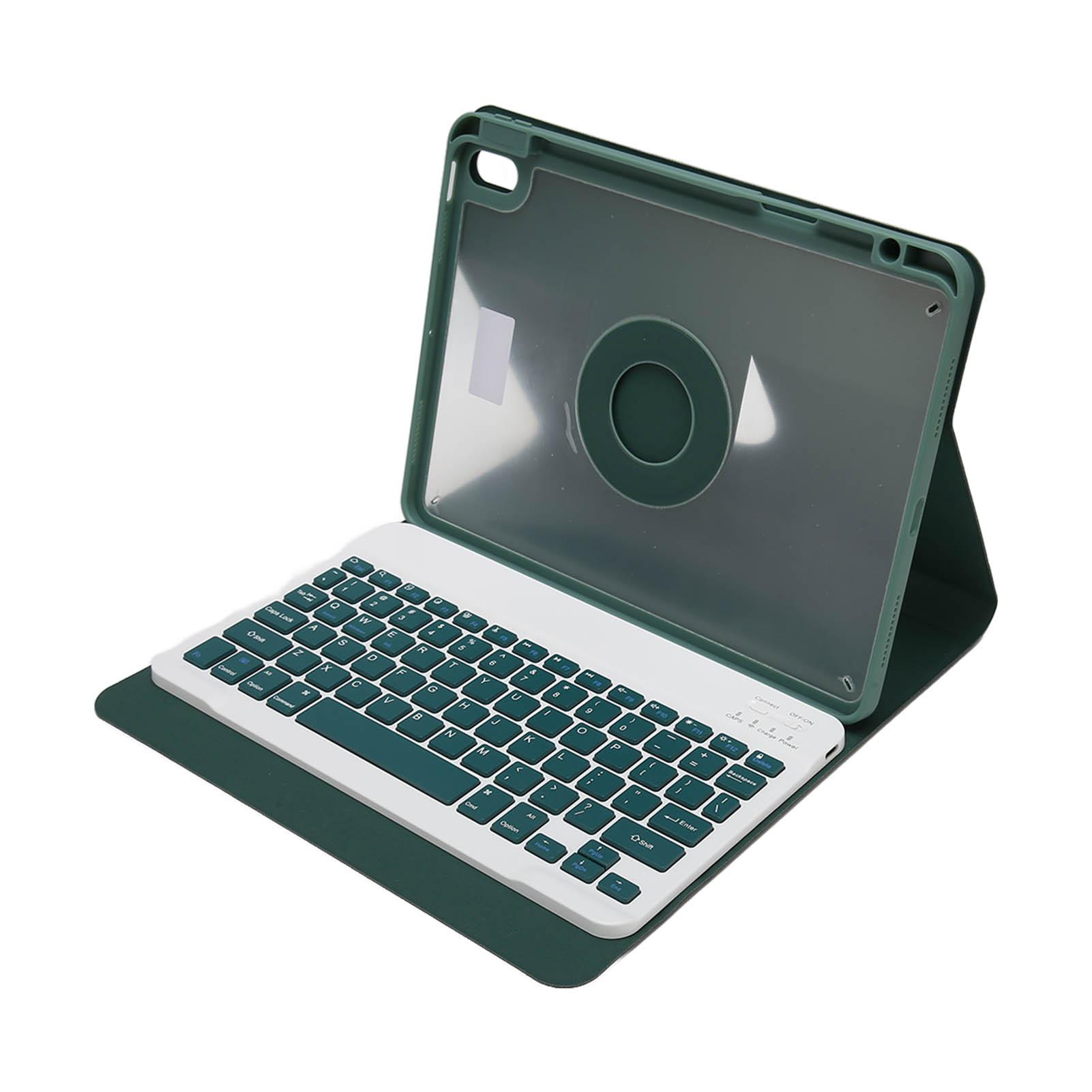 

Чехол-клавиатура для планшета, съемный вращающийся чехол-клавиатура, чехол-клавиатура с беспроводной связью Bluetooth зелёный