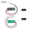 MECCANIXITY 3PCS Battery Meter Monitor, 11.1-12.6V Level Indicator Module Battery Power Tester, LED Digital Display Back Cover for Car, Marine, RV,