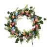New Easter Wreath with Colored Foam Eggs for Home or Door Decoration