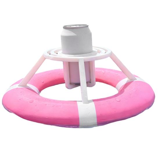 Floating Gyro Cup Holder, The Beer Buoy Floating Drink Holder, Anti Spill Gyro Can Holder, Pool Drink Float for 12oz Standard Cans, Floating Beverage