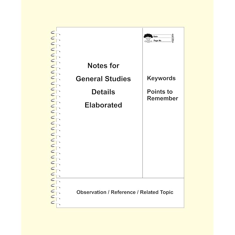 

Amblitz Unruled Spiral Notebook | Upsc Topper S Template For Current Affairs & General Studies Notemaking | Unique Forma Pack of 1