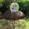 Reflective Windmill Pinwheels with Stakes for Garden Decor Bird Devices Deterrent Scare Birds Away from Yard Patio Farm