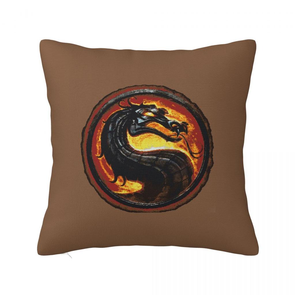 Fighting Game Mortal Kombat Scorpion Sub Zero Warrior 3 Square Pillowcase Cushion Cover Pillow Case Throw Pillow Cover for Home