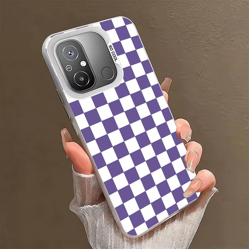 Retro Classic Chess Board Grid Shockproof Phone Case for Xiaomi Poco X7 X6 X5 X3 Pro F7 Ultra M8 Redmi 15C 15 14C 13C 12C 10C 13