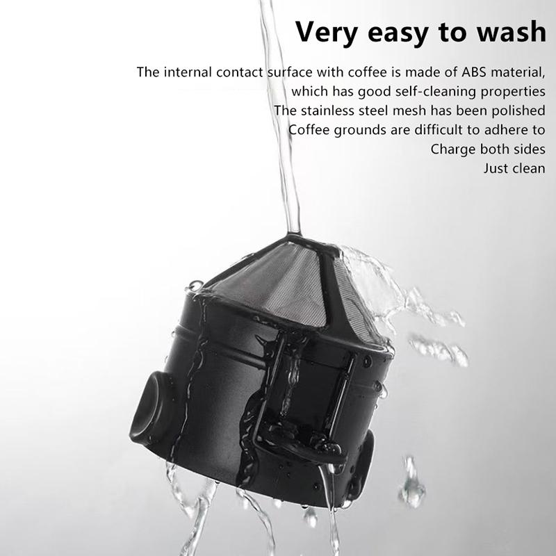 1Pieces Foldable Portable Coffee Filter Coffee Maker Stainless Steel Drip Coffee Tea Holder Outdoor Tableware