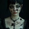 10 pièces Maquillage Corporel Halloween Autocollants Tatouages Toile d'Araignée Imperméable Tatouages Maquillage Performance