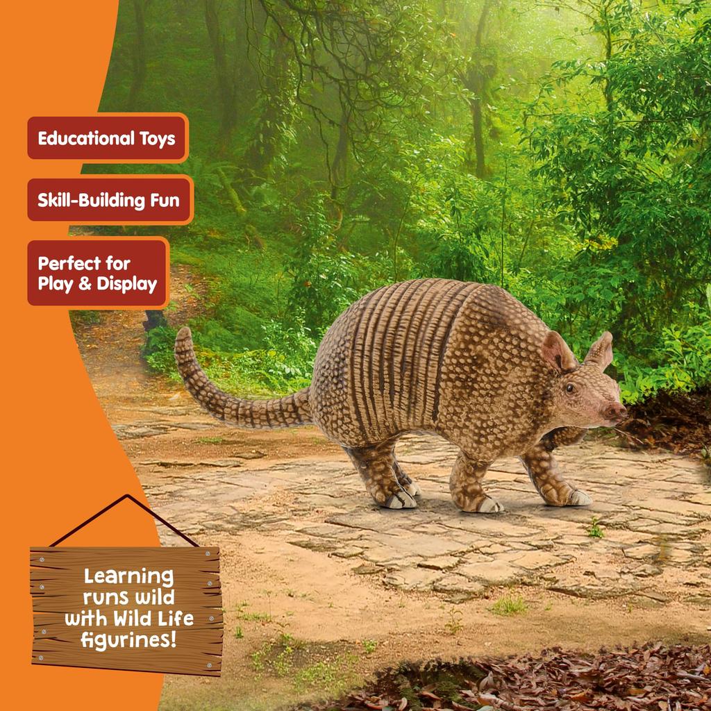 Schleich Wildtiere Gürteltier Alter Realistisches Tier Spielzeug 14874 Figur, 3+,