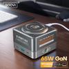 QOOVI 7 i 1 GaN 65W USB Type C Laderstasjon Hurtiglading PD3.0 PPS Trådløs Lading For iPhone iWatch Bærbar PC iPad Samsung