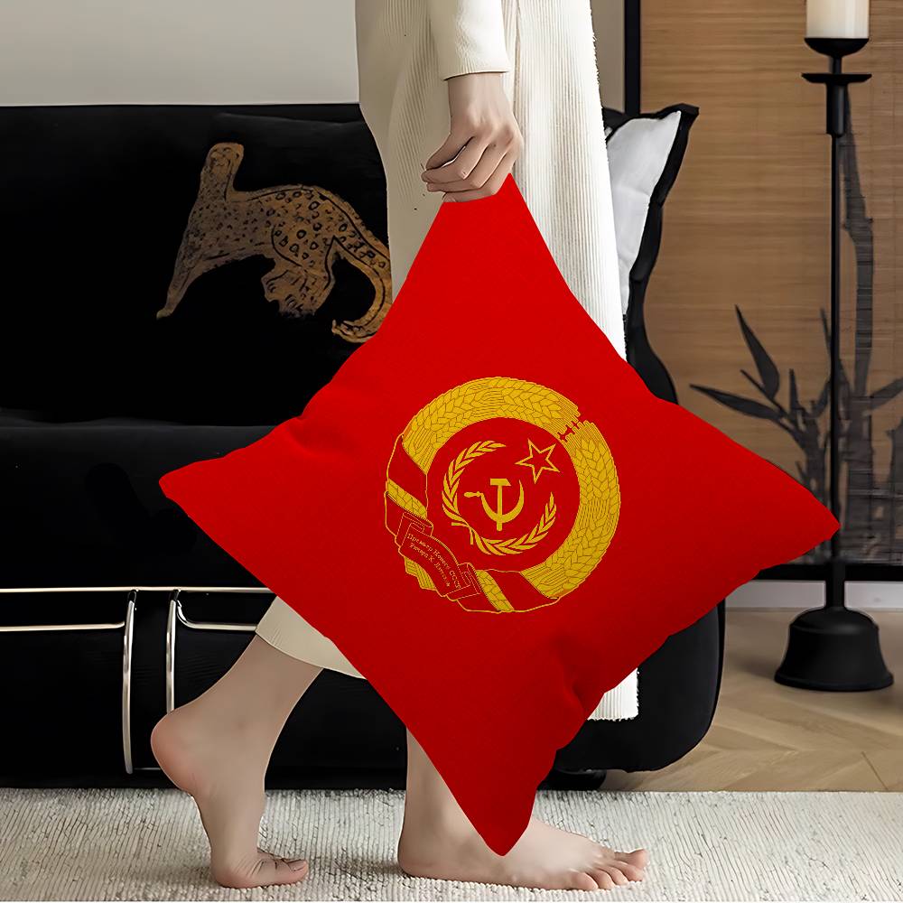 Cccp Ussr Soviet Pillow Cushion Cover Pillowcase Living Room Sofa Home Decor