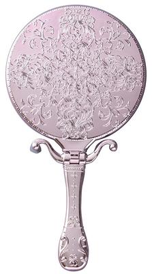 Yamamura Twinkle Hand Mirror Pink Y-1505