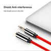 3.5mm Speaker Phone Headphone Extension Cable Aluminum Alloy Audio Cable Male To Female Connection