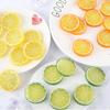 10Pieces Pvc Material Simulation Lemon Slices Lifelike Plastic Fruit Party Decoration Fake Lemon Decoration Fruit Ornament