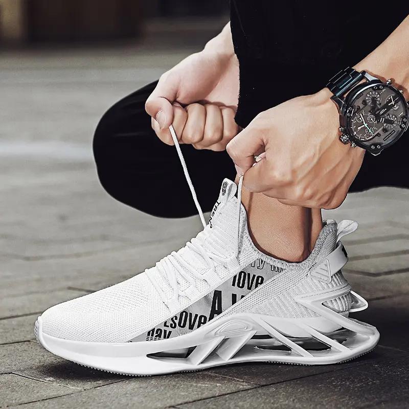 Mode Herren Blade Schuhe Atmungsaktives Mesh Freizeitsportschuhe Trendige Outdoor-Sneaker Laufschuhe