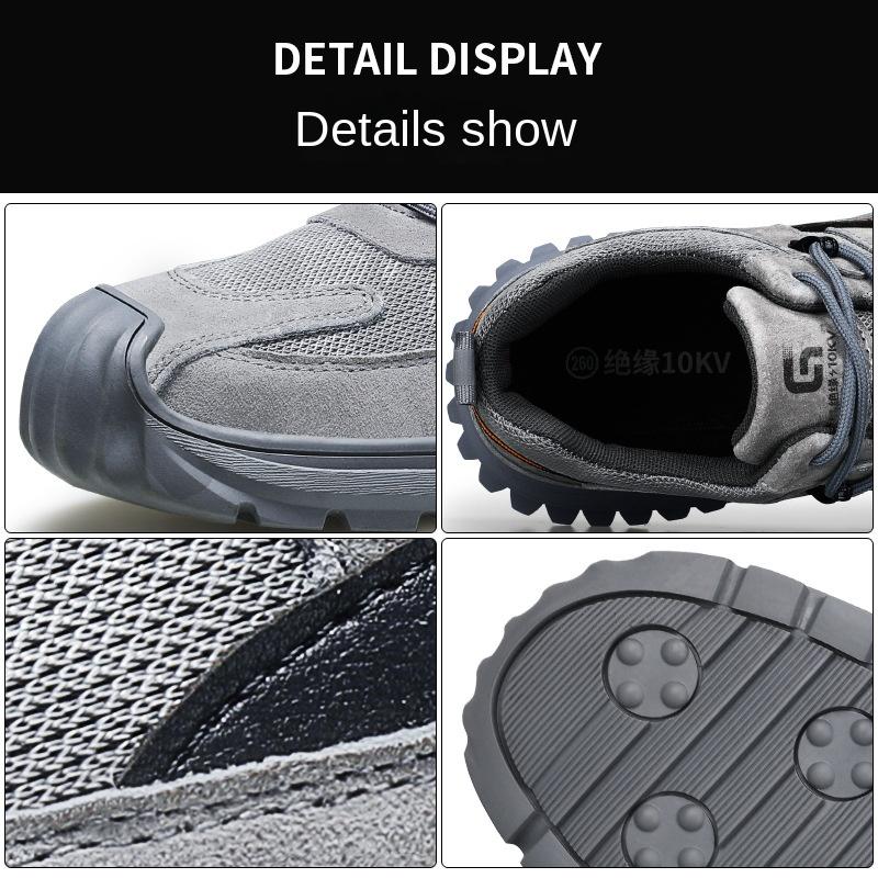 Insulated Shoes Men's Plastic Bag Head Anti-smashing and Anti-piercing Protective Insulation 10KV Electrical Shoes