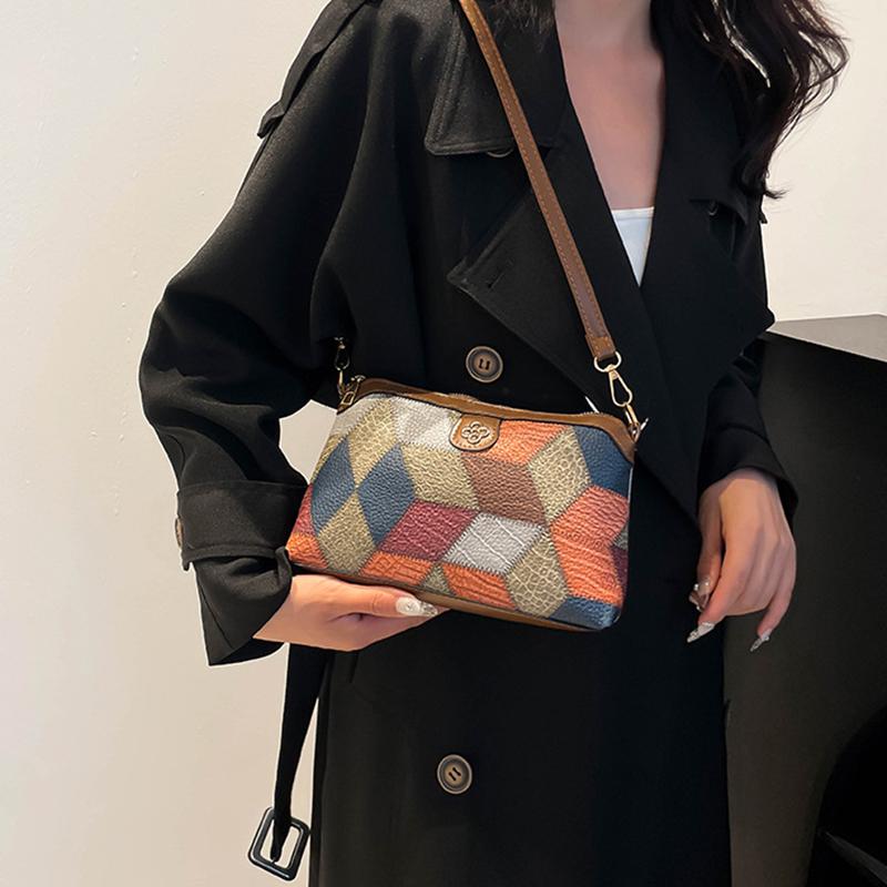 Bag for Women Designer Vintage PU Leather Handbag Quality Female Outdoor Daily Messenger Classic Ladies Shoulder Crossbody Purse
