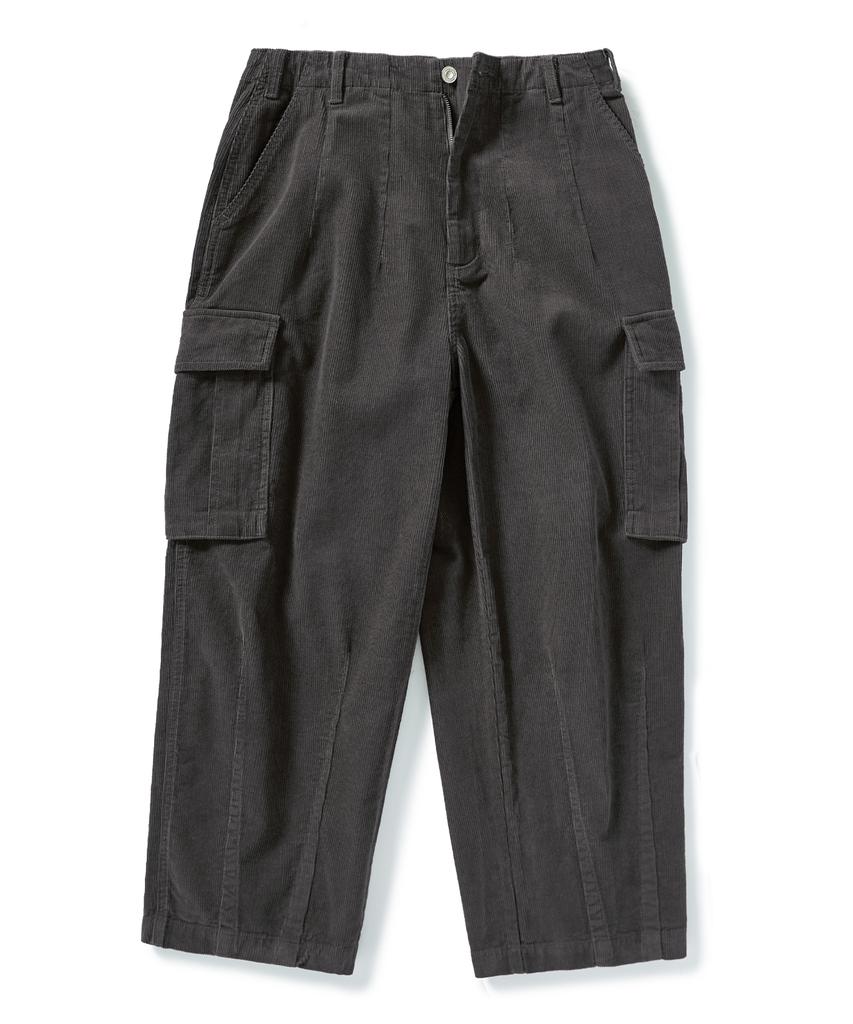 MINIMALPROJECT Wide Cargo Pocket Corduroy Pants Mpt116 [Darkgray]