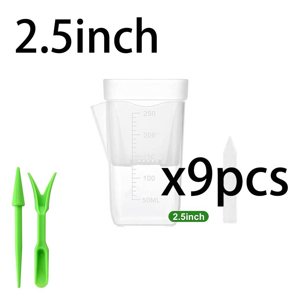 15 pots d'arrosage automatique pour plantes Mini pots à semis Pot de fleur en plastique translucide Pot de propagation de plantes avec réservoir