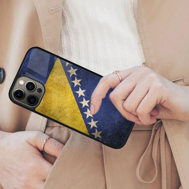 Bosnia Splash Bosnia Flag Magnetic Phone Case For APPLE iPhone 17 Air 16 14 13 12 Pro Max 15 Plus Wireless Charge MagSafe Cover