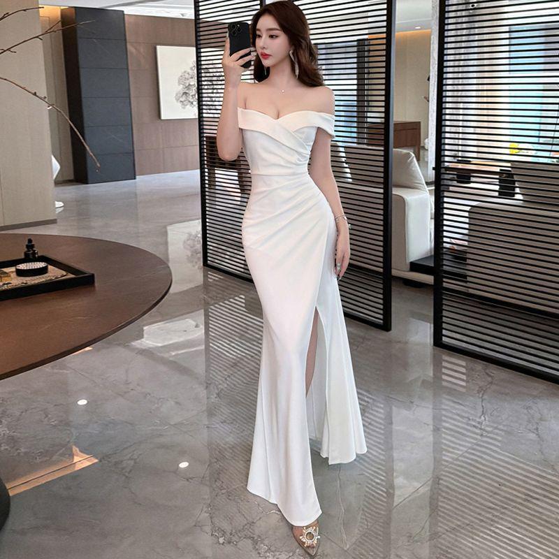2026 Elegant One-Shoulder Evening Gown: Slimming, Bodycon, Long Banquet Dress